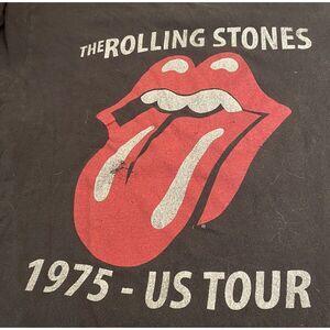 ROLLING STONES US TOUR 1975 TEE SHIRT‎ SIZE L REPLICA